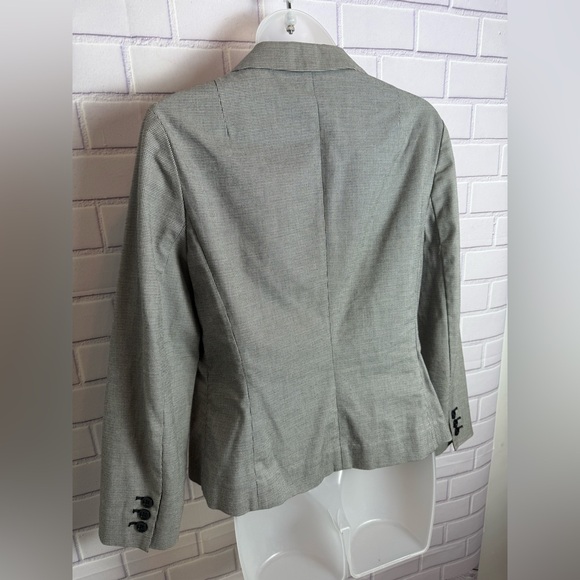 GAP Classic Houndstooth Blazer black-ivory Size 8 - Picture 9 of 12